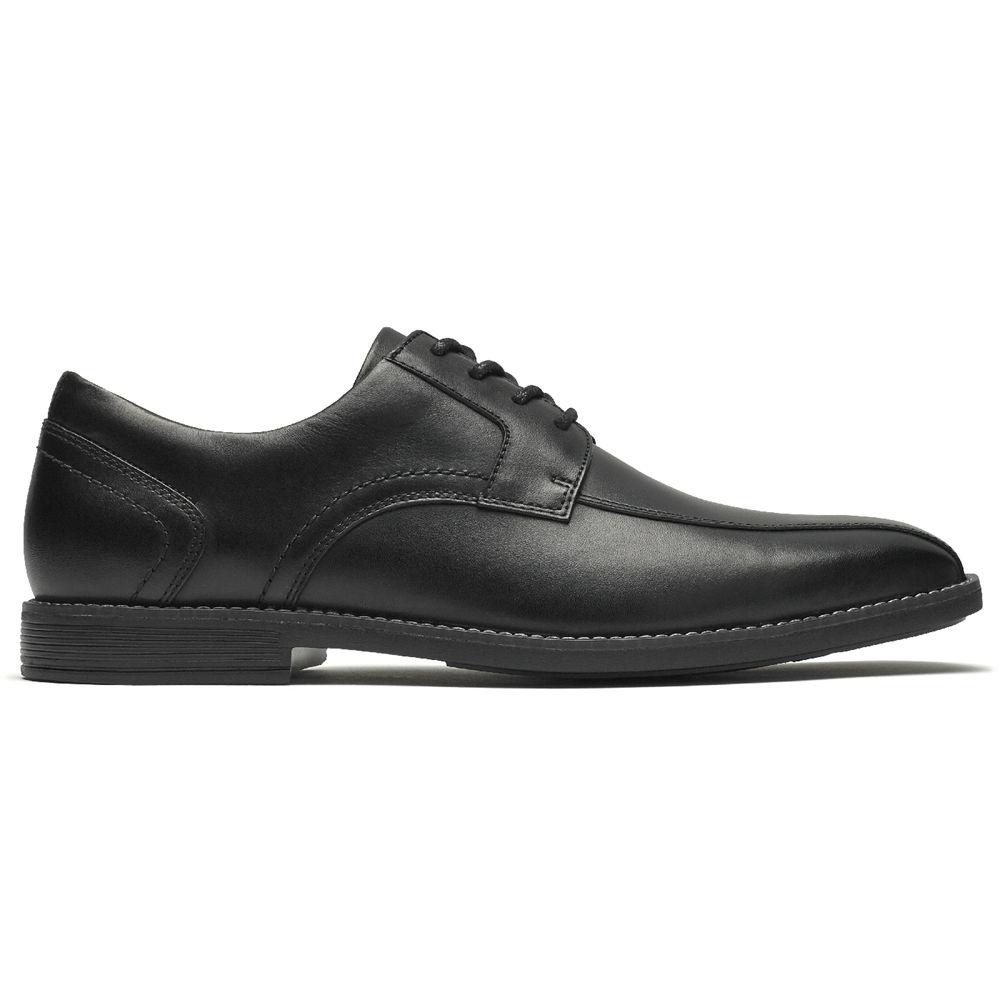 Oxfords Rockport Homem Pretas - Slayter Bike Toe - 73612QBHP